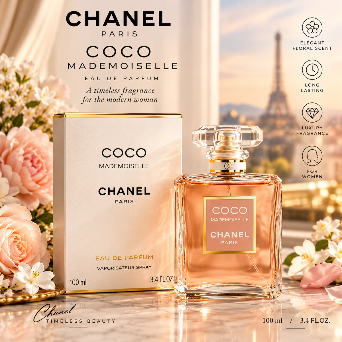 Chanel Coco Mademoiselle EDP 100ml / 3.4oz Women’s Perfume – Open Box