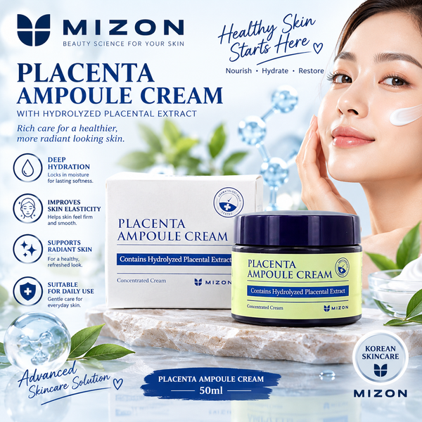 MIZON Placenta Ampoule Cream 50ml – Face Moisturizer