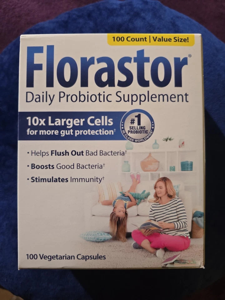 Florastor Daily Probiotic 500mg – 100 Vegetarian Capsules